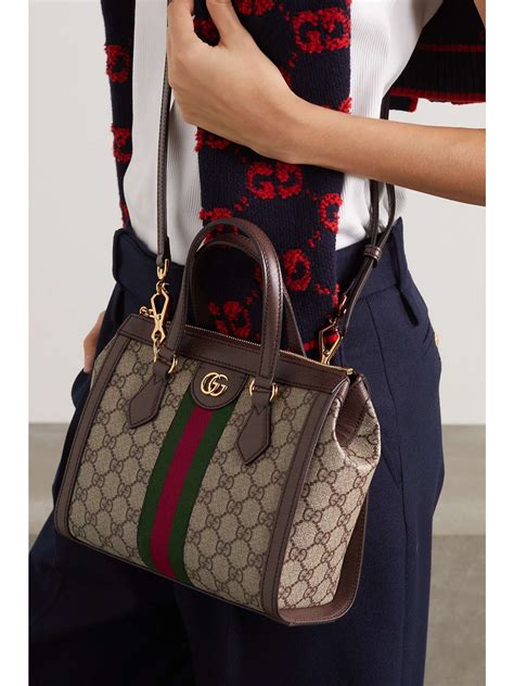 gucci ophidia canvas-jacquard tote